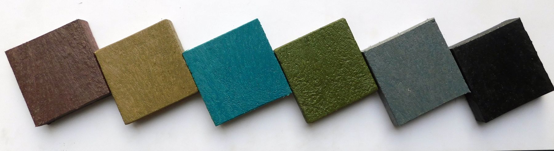 Six Everwood color swatches